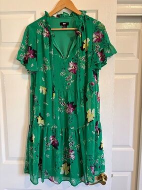 DKNY Tiered Mini Dress